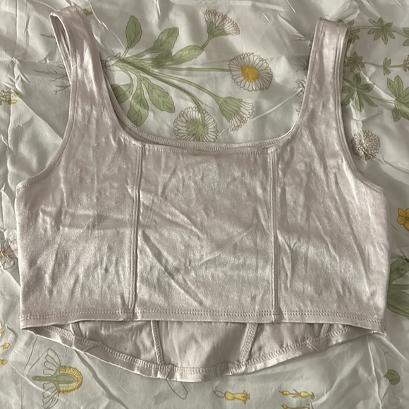 H&M Shimmery White Tank - Picture 3 of 3